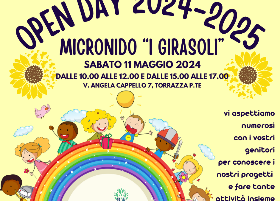 OPEN DAY – Asilo Nido – Torrazza Piemonte